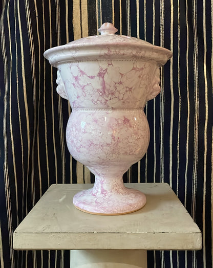 Rosa/Light Purple Marbleized Bouquetière - Tulipiere Lion Tulip Vase – Large | Handmade Erik Bendtsen Ceramics - Bon Ton goods