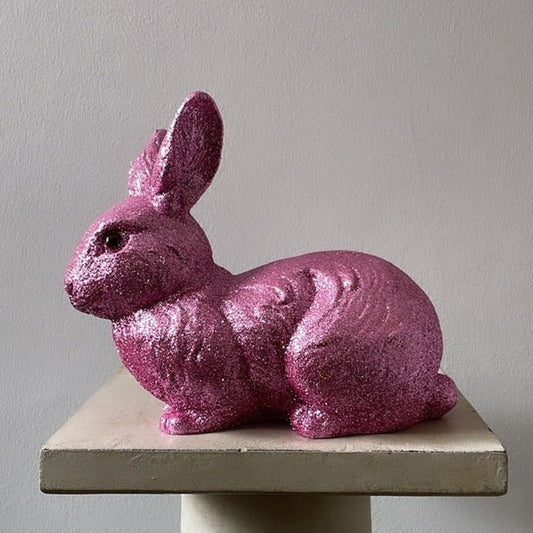 Rose Glitter Medium Bunny | Ino Schaller - Bon Ton goods
