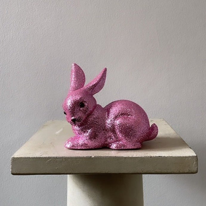 Rose Glitter Small Bunny Lying - Ino Schaller - Bon Ton goods
