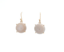 Load image into Gallery viewer, Round Ceylon Moonstone Earrings - Bon Ton goods
