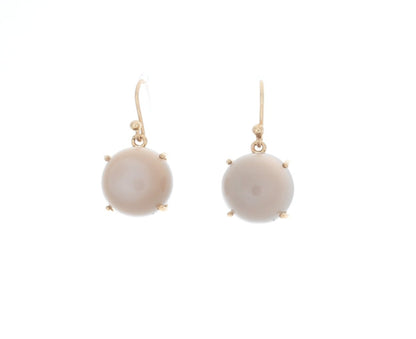 Round Ceylon Moonstone Earrings | Mikkel Brøgger - Bon Ton goods