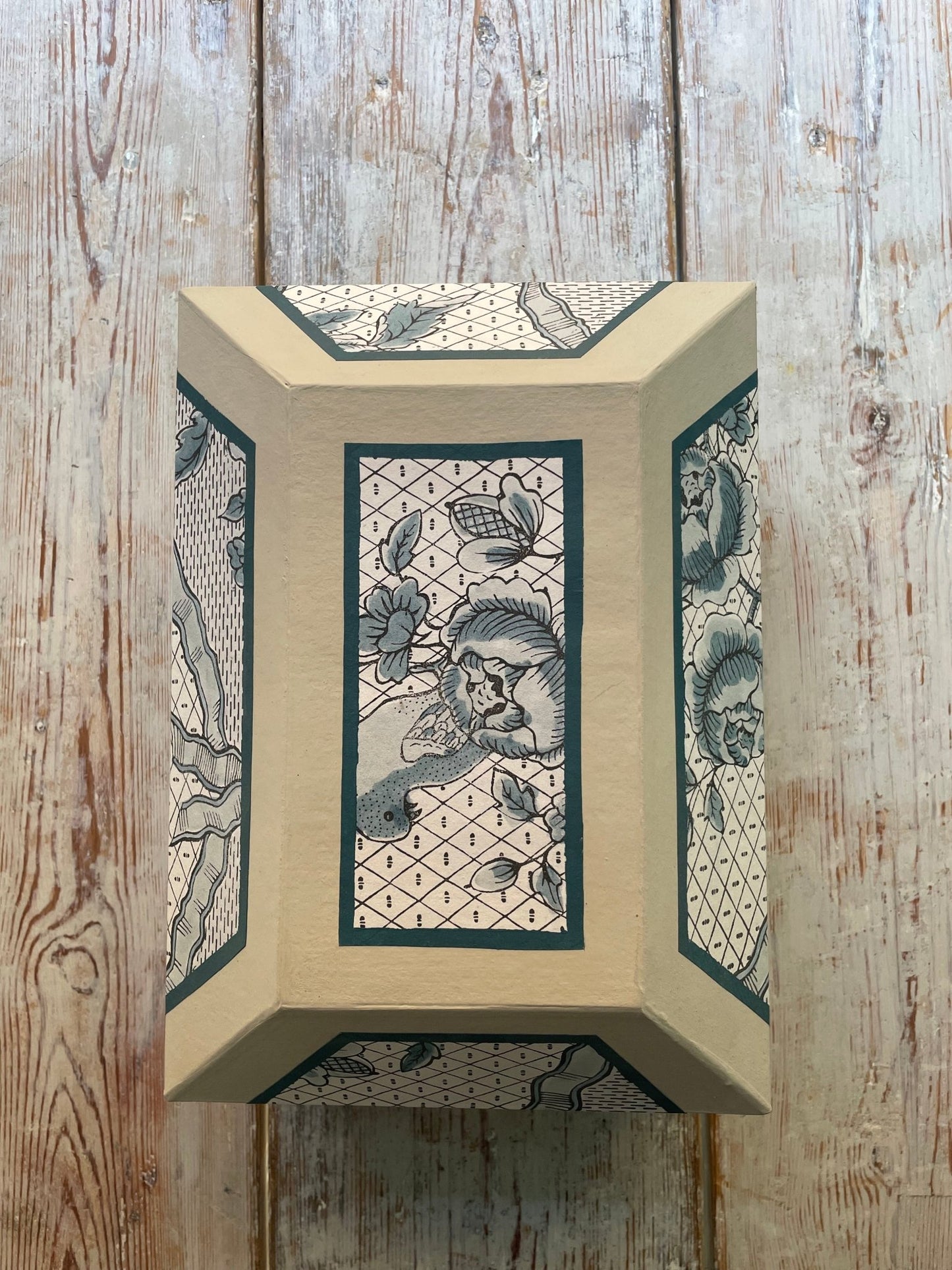 “Rubans & Oiseaux” Wedding Box – Domino Paper, Papier-Mâché, Handmade in Paris | Antoinette Poisson - Bon Ton goods