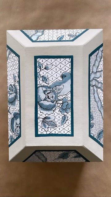 “Rubans & Oiseaux” Wedding Box – Domino Paper, Papier-Mâché, Handmade in Paris | Antoinette Poisson - Bon Ton goods