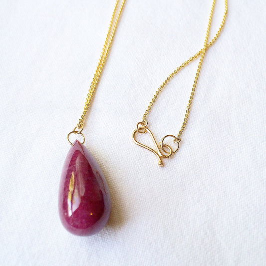 Ruby Large Drop Pendant - Bon Ton goods