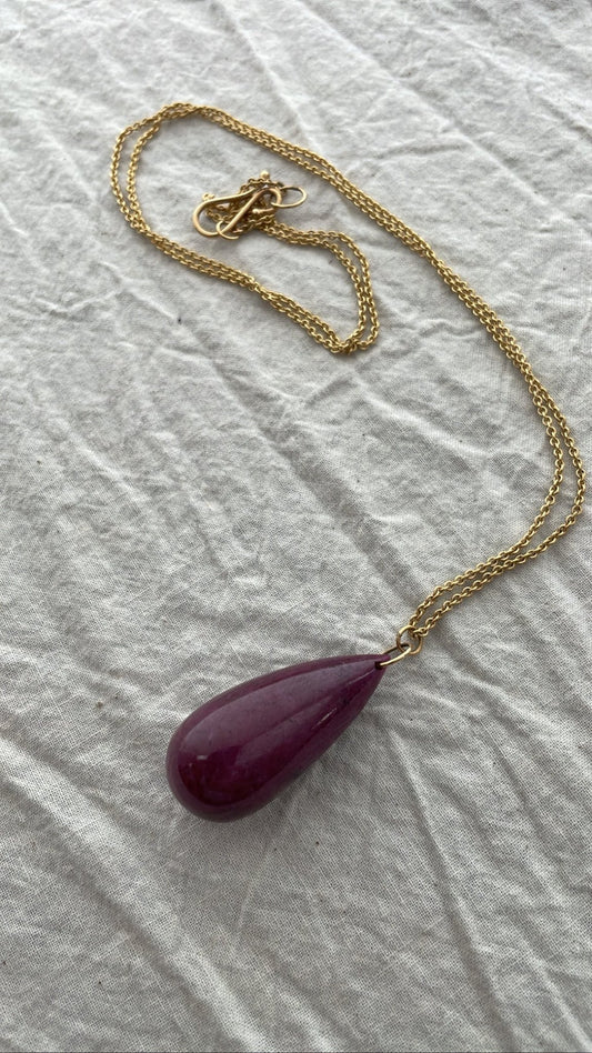 Ruby Large Drop Pendant - Bon Ton goods