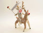 Rudolf Rider - Vintage Inspired Spun Cotton | Vintage by Crystal Spun Cotton Ornament - Bon Ton goods