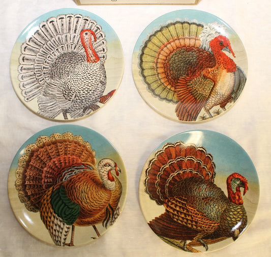 Turkey Stoneware Salad Plates: Set of Four | John Derian