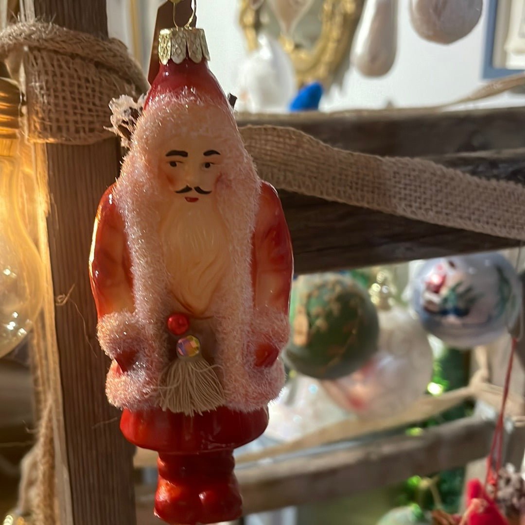 Saint Nick - Santa in Red Glass | Christmas Ornament - Bon Ton goods