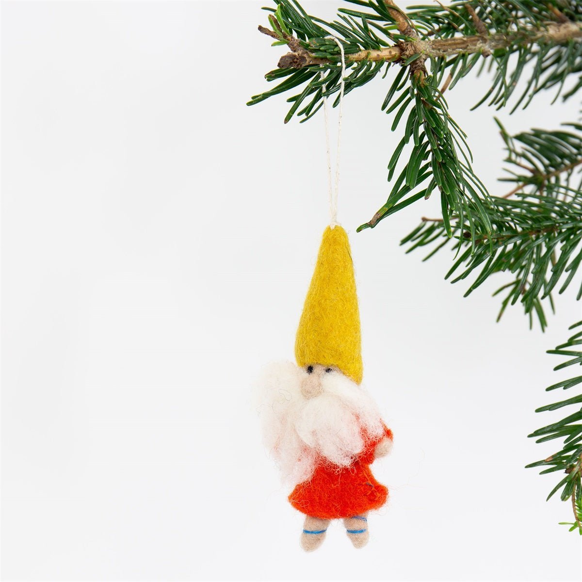Santa in Orange Christmas Ornament - Bon Ton goods
