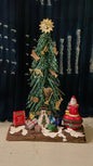 Santa Mail Brush Christmas Tree Tableau - Bon Ton goods