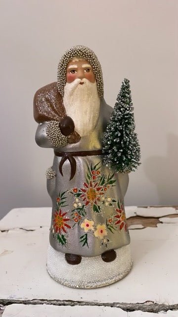 Santa no. 21 - Silver with Floral Coat | Ino Schaller - Bon Ton goods