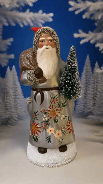 Santa no. 21 - Silver with Floral Coat | Ino Schaller - Bon Ton goods