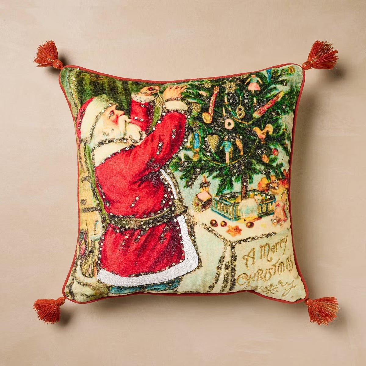 Santa Pillow | John Derian - Bon Ton goods