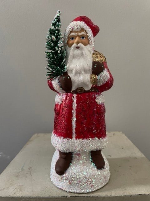 Santa Red with Sponged Glitter | Ino Schaller - Bon Ton goods