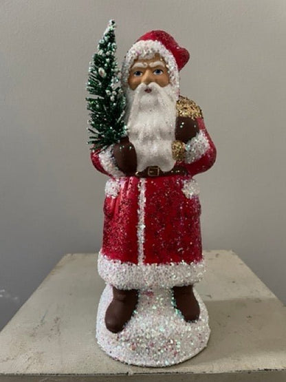 Santa Red with Sponged Glitter | Ino Schaller - Bon Ton goods