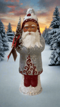 Santa Silver Beaded Coat with Red Trim and Boots | Ino Schaller - Bon Ton goods