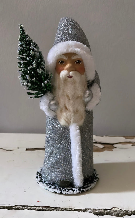 Santa Silver Beaded - Ino Schaller - Bon Ton goods