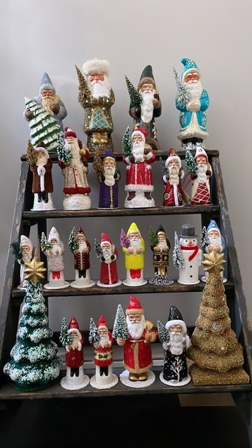 Santa White with Red Stars and Crystals - Bon Ton goods