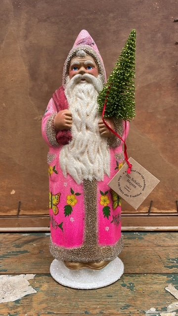 Santa With Butterflies, Pink | Ino Schaller - Bon Ton goods