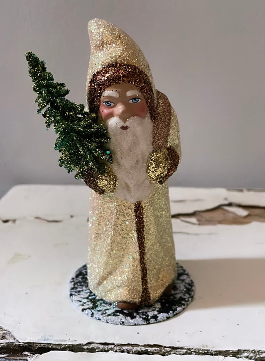 Santa with Gold Glitter Coat | Ino Schaller - Bon Ton goods