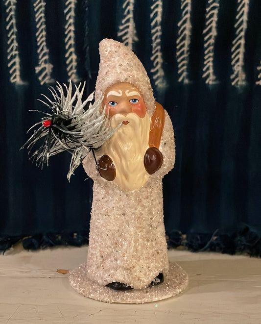 Santa with Tree - Cream Frost | Ino Schaller - Bon Ton goods