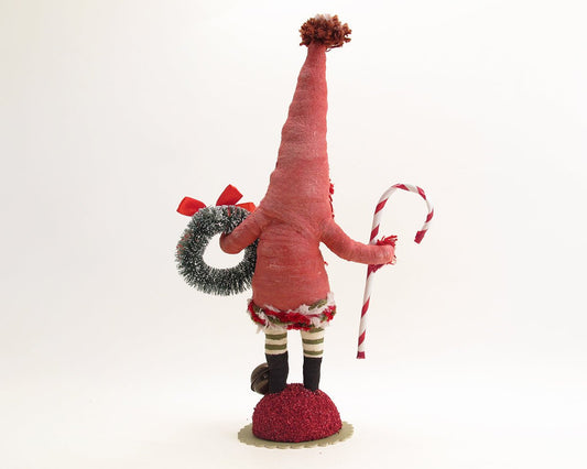 Santa's Ready For Xmas Figure | Vintage by Crystal Spun Cotton Figure - Bon Ton goods