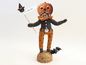 Scared Pumpkin Figure| Vintage by Crystal Spun Cotton Ornament | Vintage by Crystal Spun Cotton Ornament - Bon Ton goods