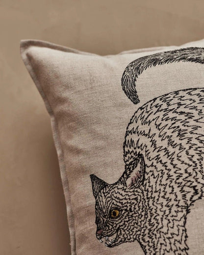 Scaredy Black Cat Pillow | Coral & Tusk - Bon Ton goods