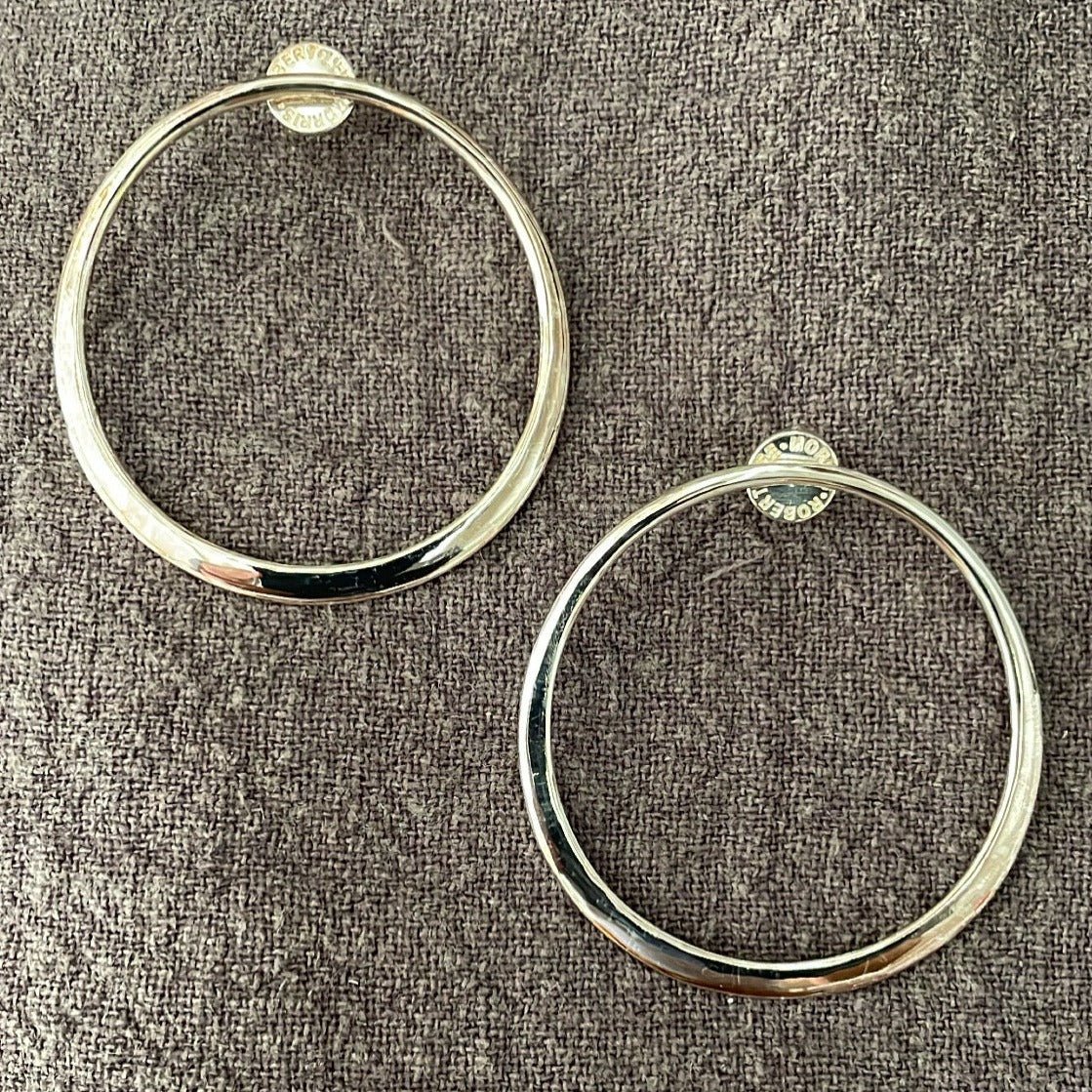 Sculptural Hoop Earrings III | Robert Lee Morris - Bon Ton goods