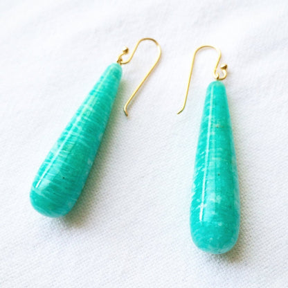 Sea Blue Amazonite Earrings | Mikkel Brøgger - Bon Ton goods