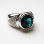 Sea Blue Tourmaline and Diamond Ring | Mikkel Brøgger - Bon Ton goods