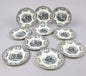 Set of Ten Napoleon Transferware Plates by Boch Frères, La Louvière, Belgium - Bon Ton goods