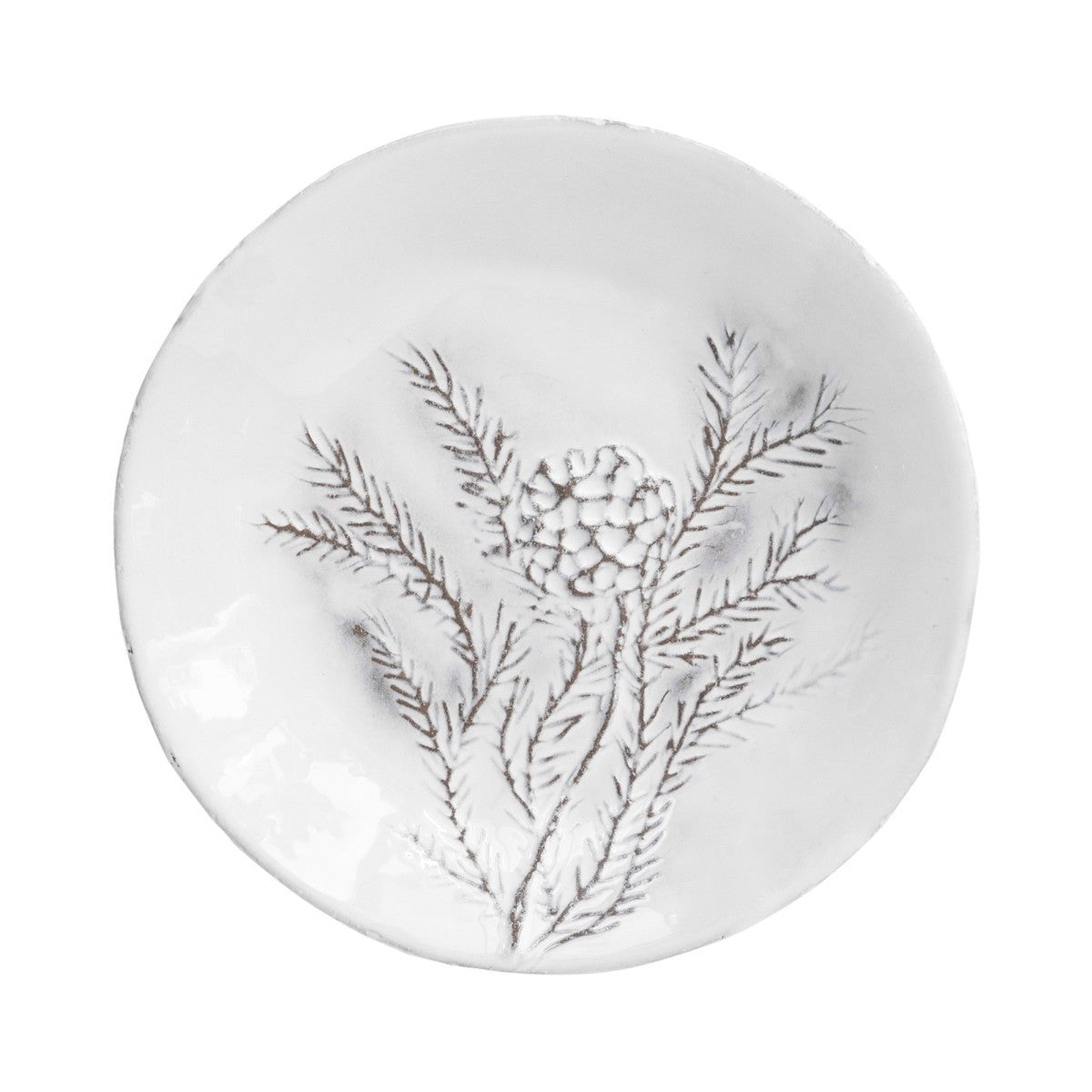 Setsuko Small Pine Cone Plate, Set of 6 by Astier de Villatte, view 1