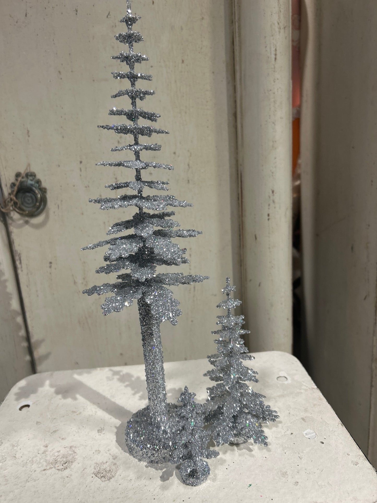Silver Glitter Spruce - Cardboard Christmas Tree| Ino Schaller - Bon Ton goods