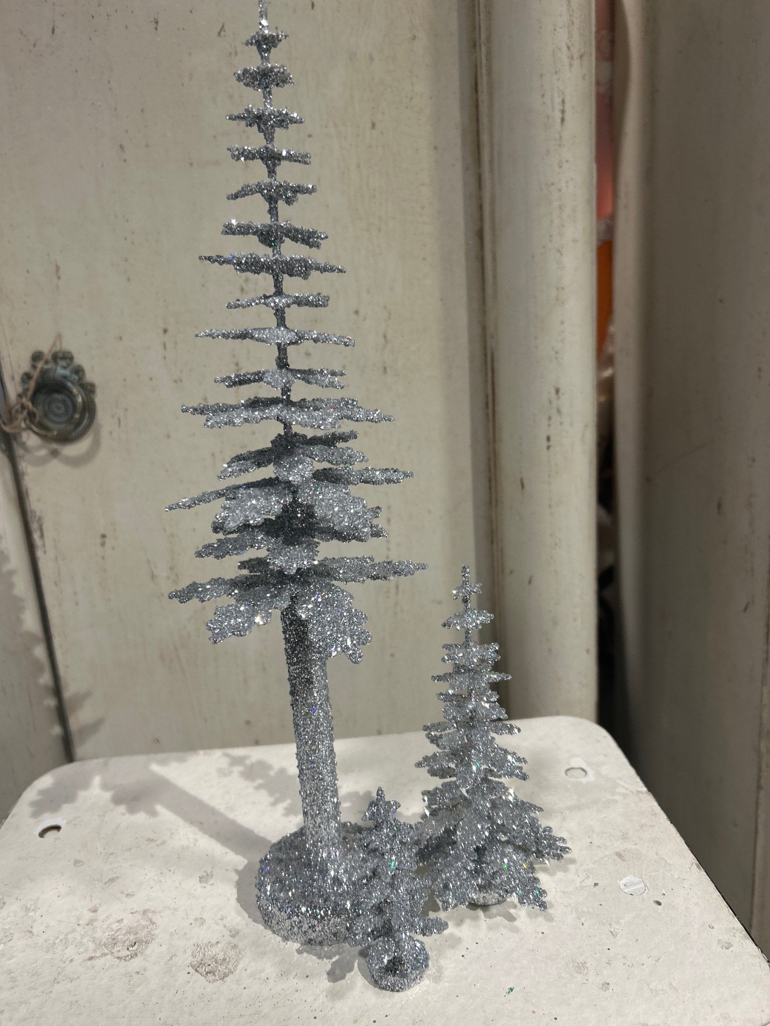 Silver Glitter Spruce - Cardboard Christmas Tree| Ino Schaller - Bon Ton goods