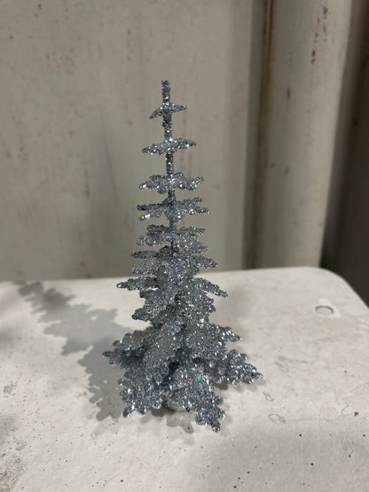 Silver Glitter Spruce - Cardboard Christmas Tree| Ino Schaller - Bon Ton goods