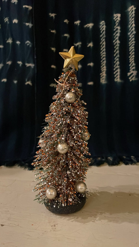 Silver Pearl Brush Christmas Tree - Bon Ton goods