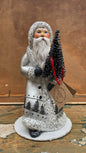 Silver Walking, Santa with Treescene | Ino Schaller - Bon Ton goods