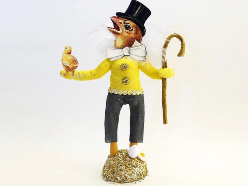 Singing Chick Chap Figure - Vintage by Crystal - Bon Ton goods