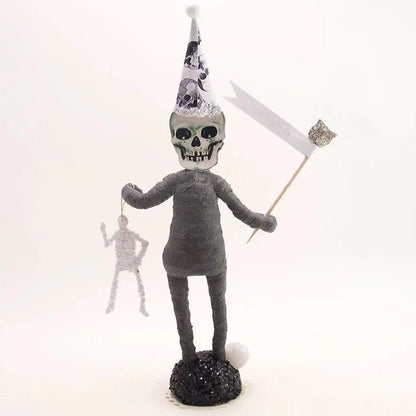 Skeleton Figure - Vintage Inspired Spun Cotton | Vintage by Crystal Spun Cotton Ornament - Bon Ton goods