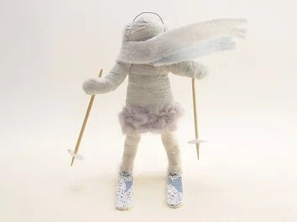 Ski Child - Vintage Inspired Spun Cotton | Vintage by Crystal Spun Cotton Ornament - Bon Ton goods