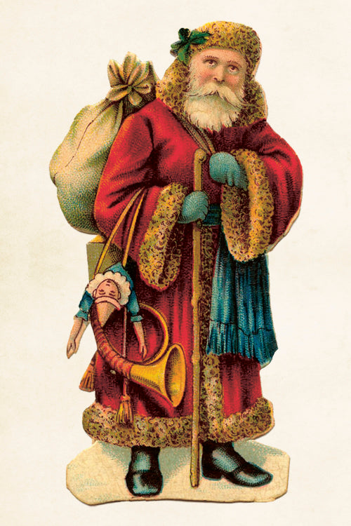 Sköna Ting vintage Santa postcard