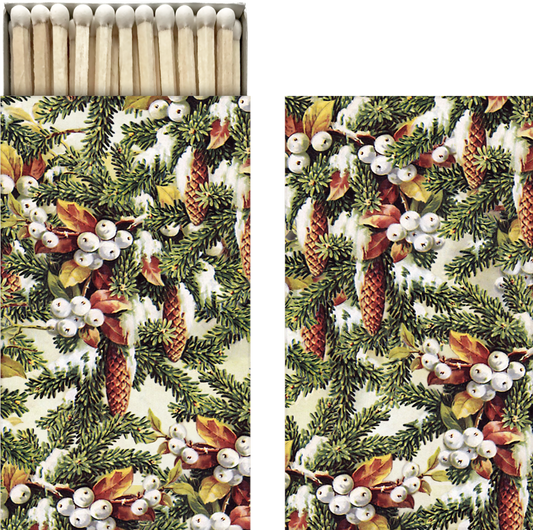 Sköna Ting Christmas greenery matchbox with white berries