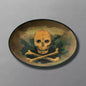 Skull and Cross Bones Oval Serving Platter | John Derian - Bon Ton goods