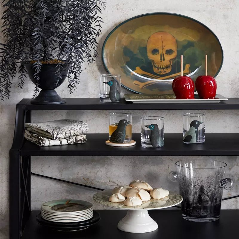 Skull and Cross Bones Oval Serving Platter | John Derian - Bon Ton goods