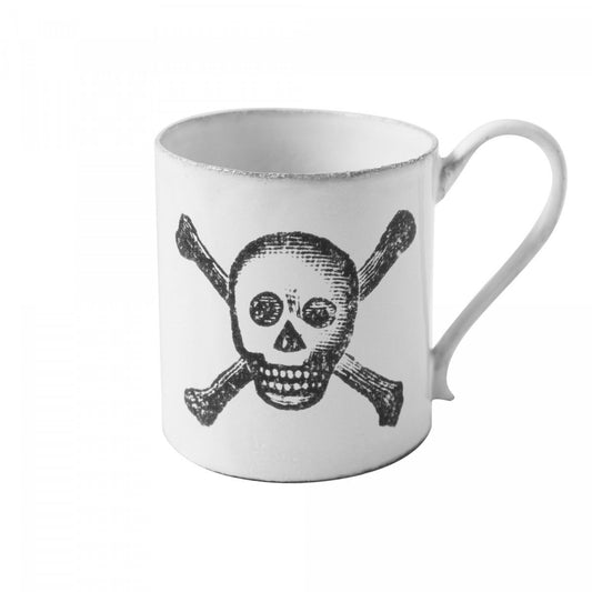 Skull & Bones Mug, John Derian, Set of 3 | Astier de Villatte: Exclusive Pre-Order Item - Bon Ton goods