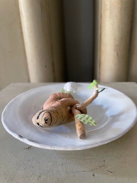 Sloth - Vintage by Crystal | Vintage by Crystal Spun Cotton Ornament - Bon Ton goods