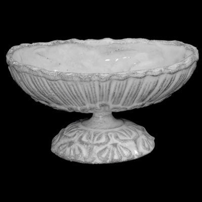 Small Cythère Bowl on Stand | Astier de Villatte - Bon Ton goods