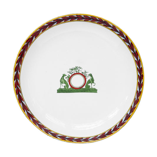 John Derian Small Dogs Coat of Arms Plate, set of 6 by Astier de Villatte, official product view