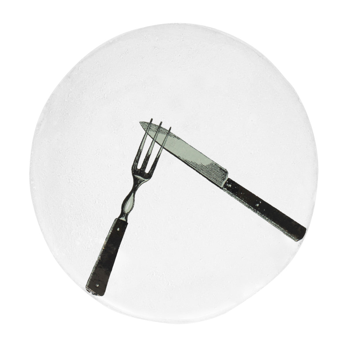 John Derian Small Fork and Knife Plate by Astier de Villatte, official product view